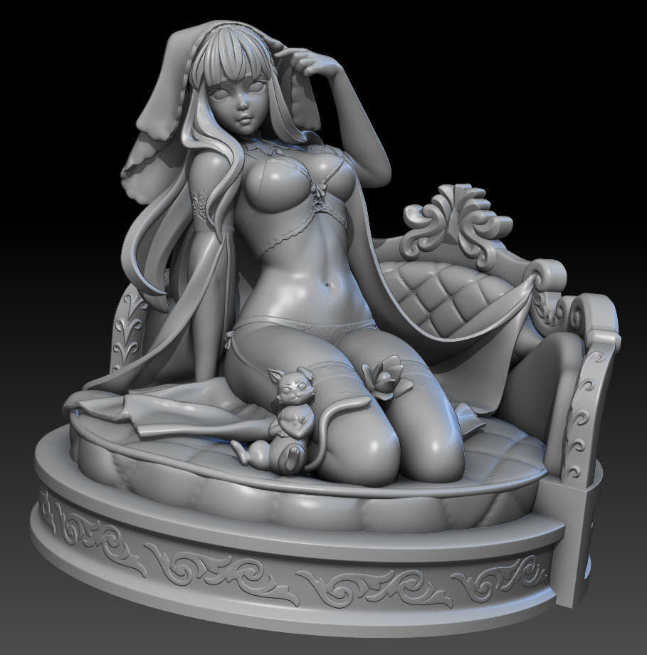 Rezero Emilia and Puck 3D Print Model