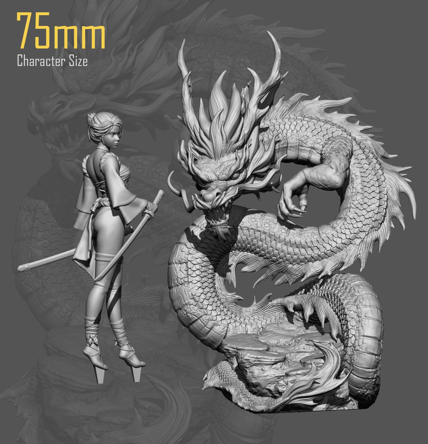 Ryuu Masamune - Bitch Stabbing Samurai 3D Print Model