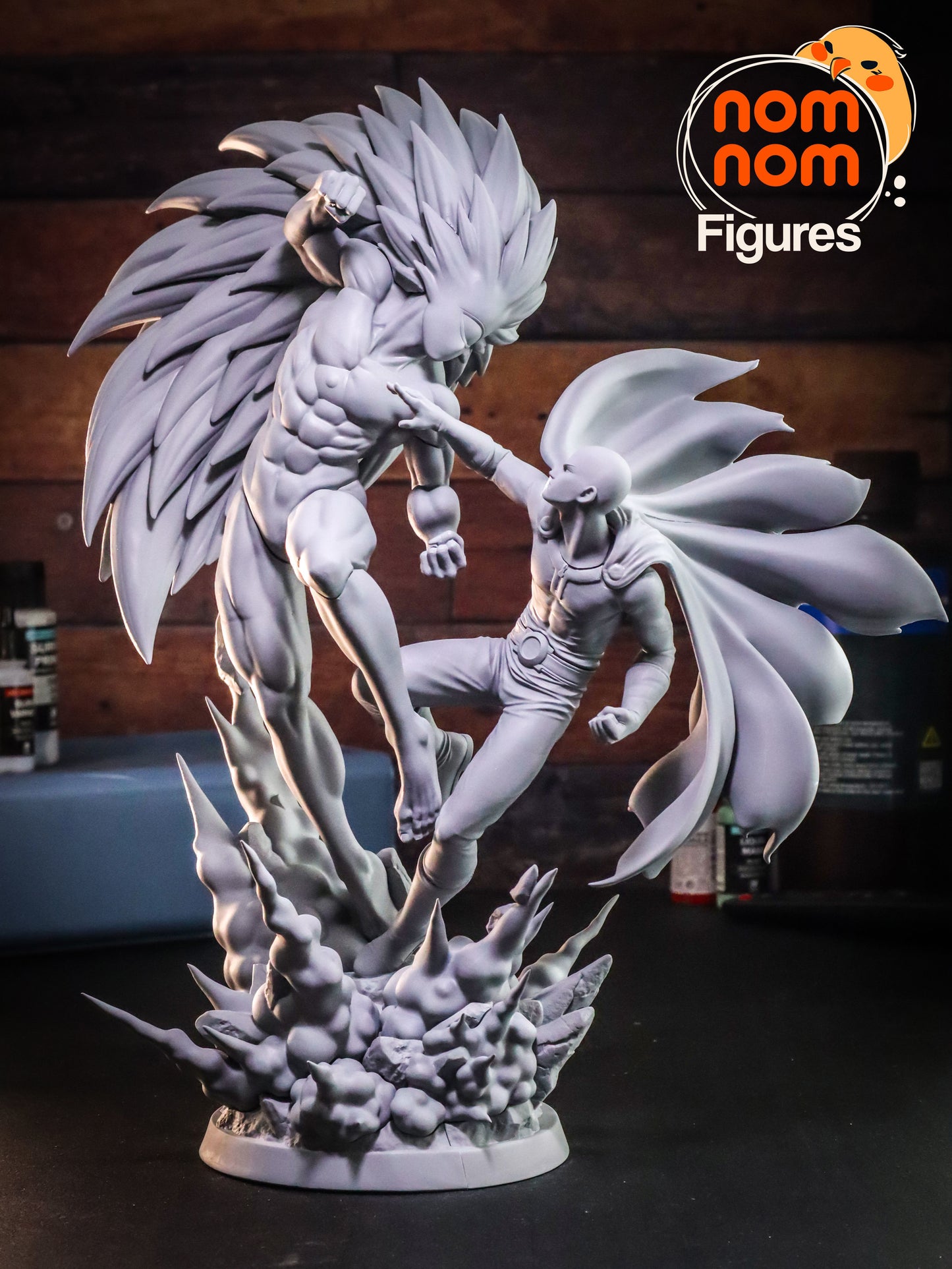 Saitama vs Boros - One Punch Man 3D Print Model