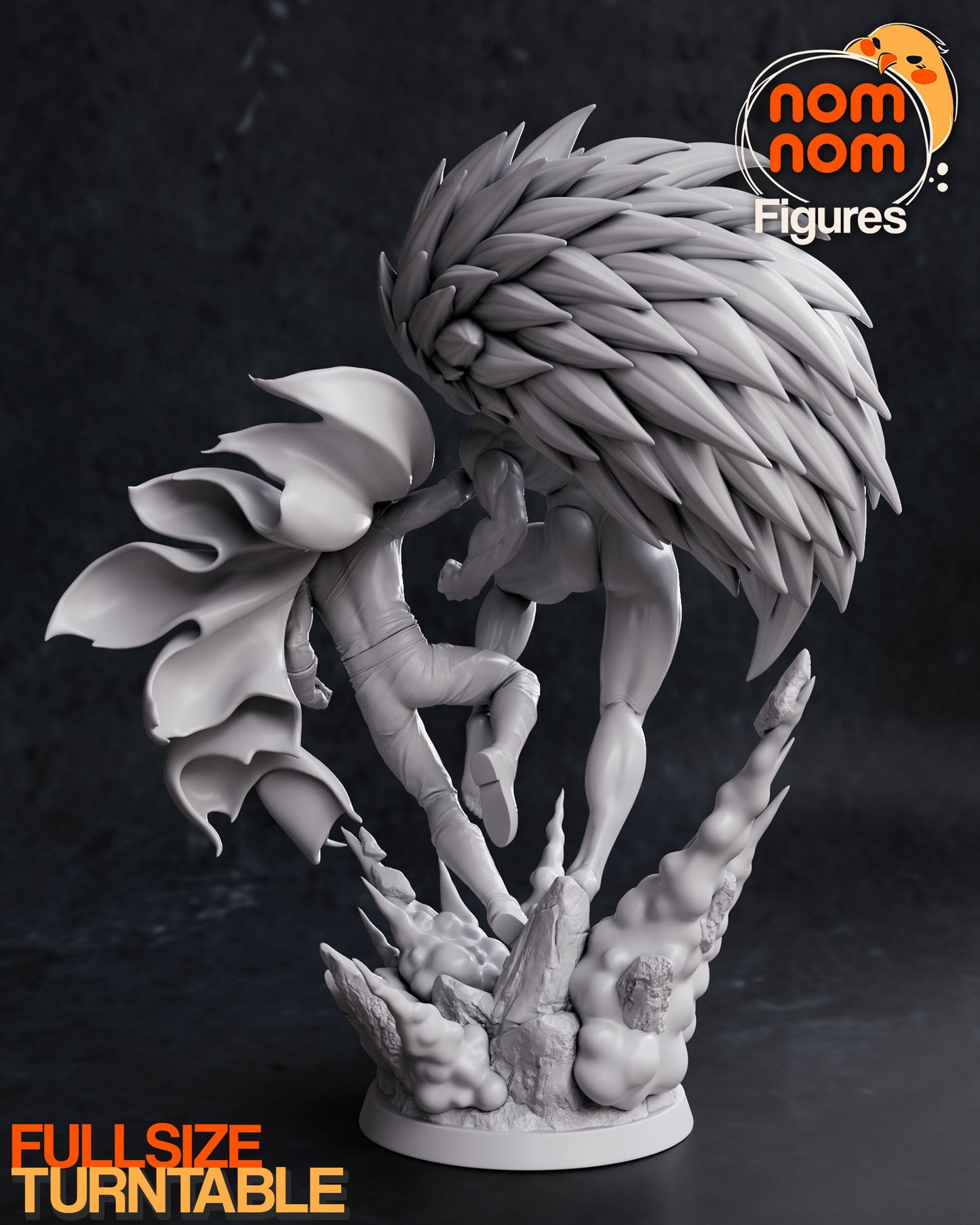 Saitama vs Boros - One Punch Man 3D Print Model