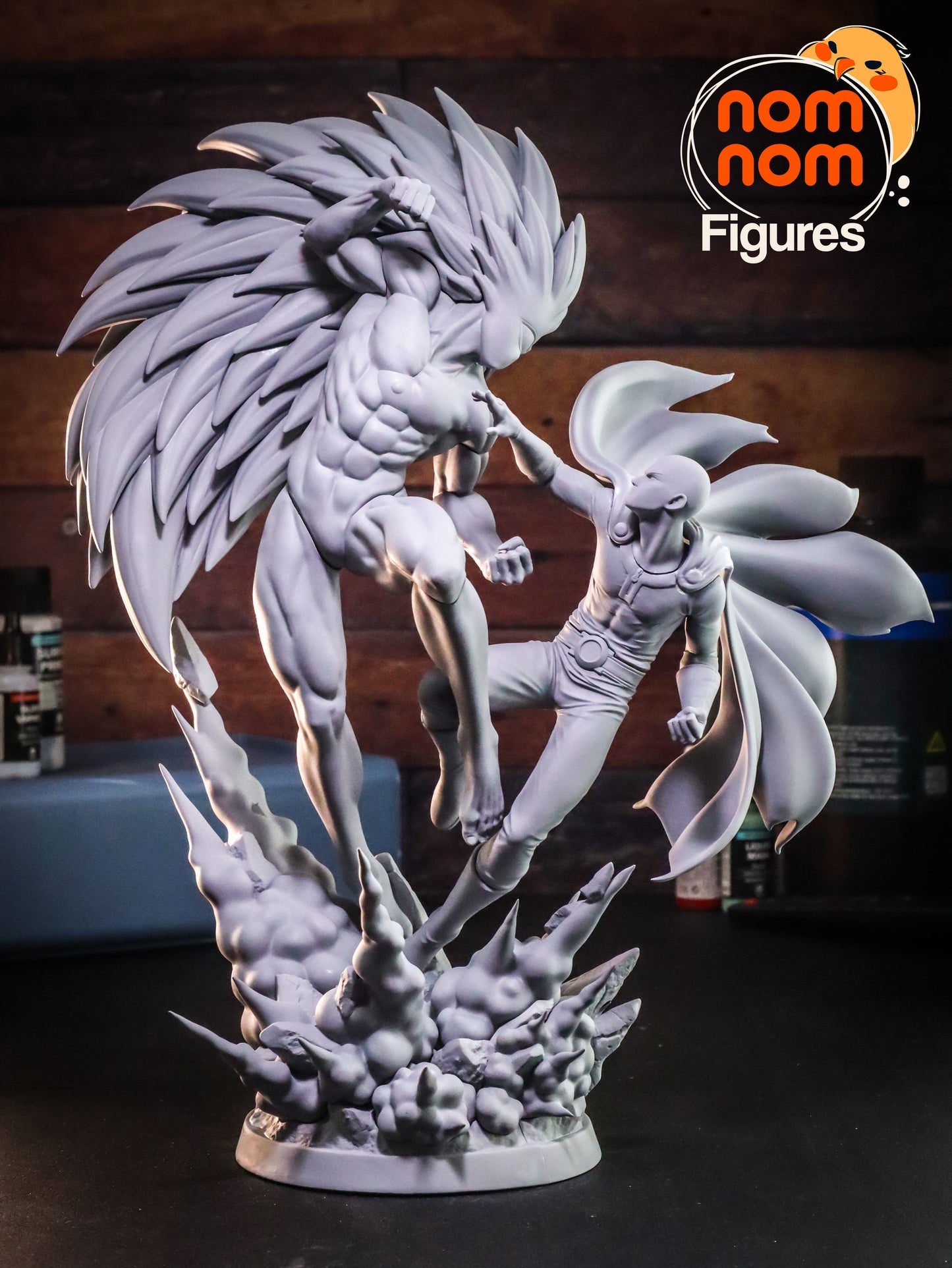 Saitama vs Boros - One Punch Man 3D Print Model