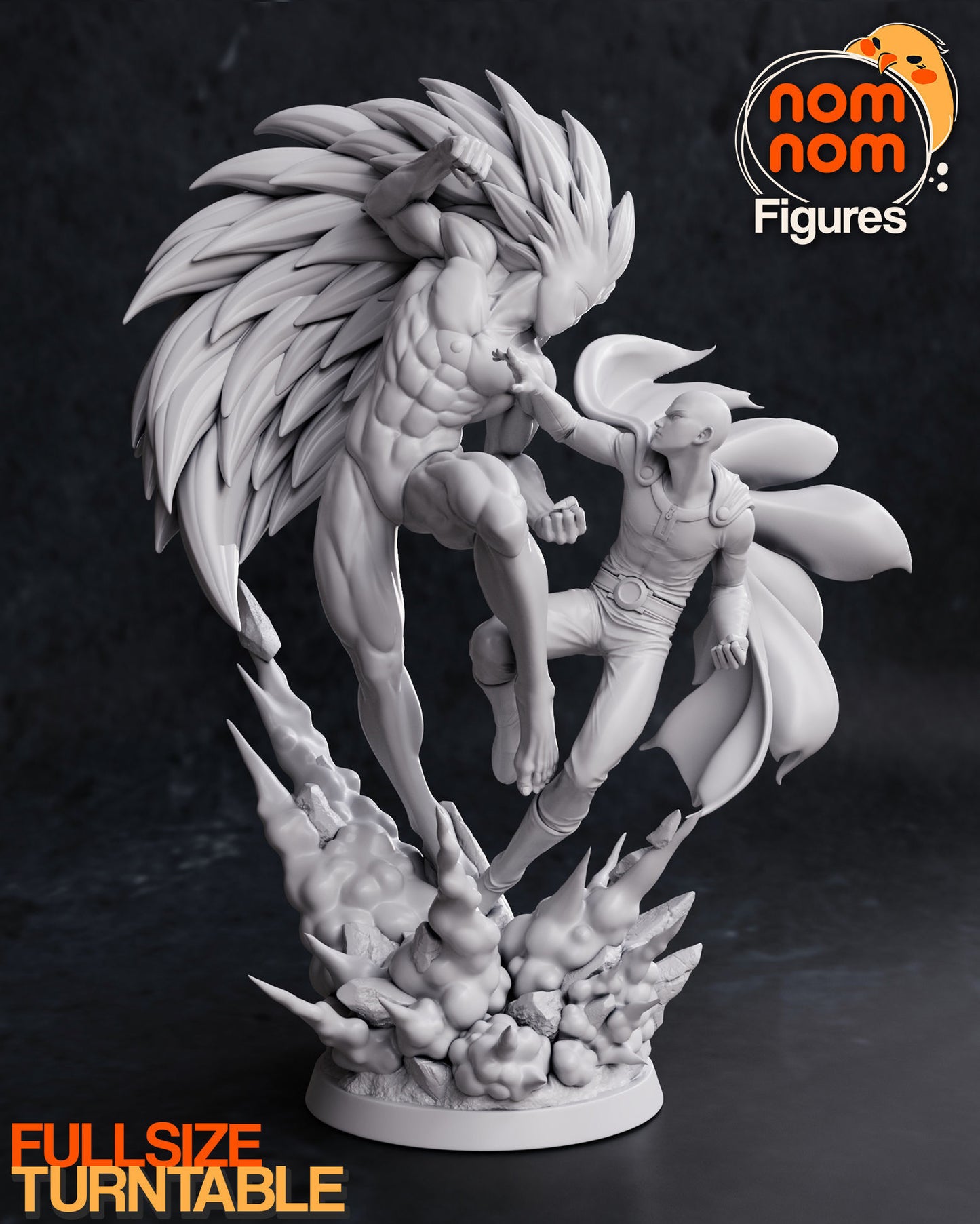 Saitama vs Boros - One Punch Man 3D Print Model