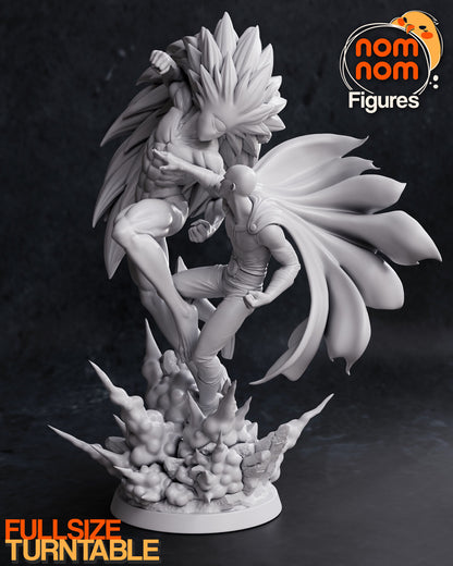 Saitama vs Boros - One Punch Man 3D Print Model