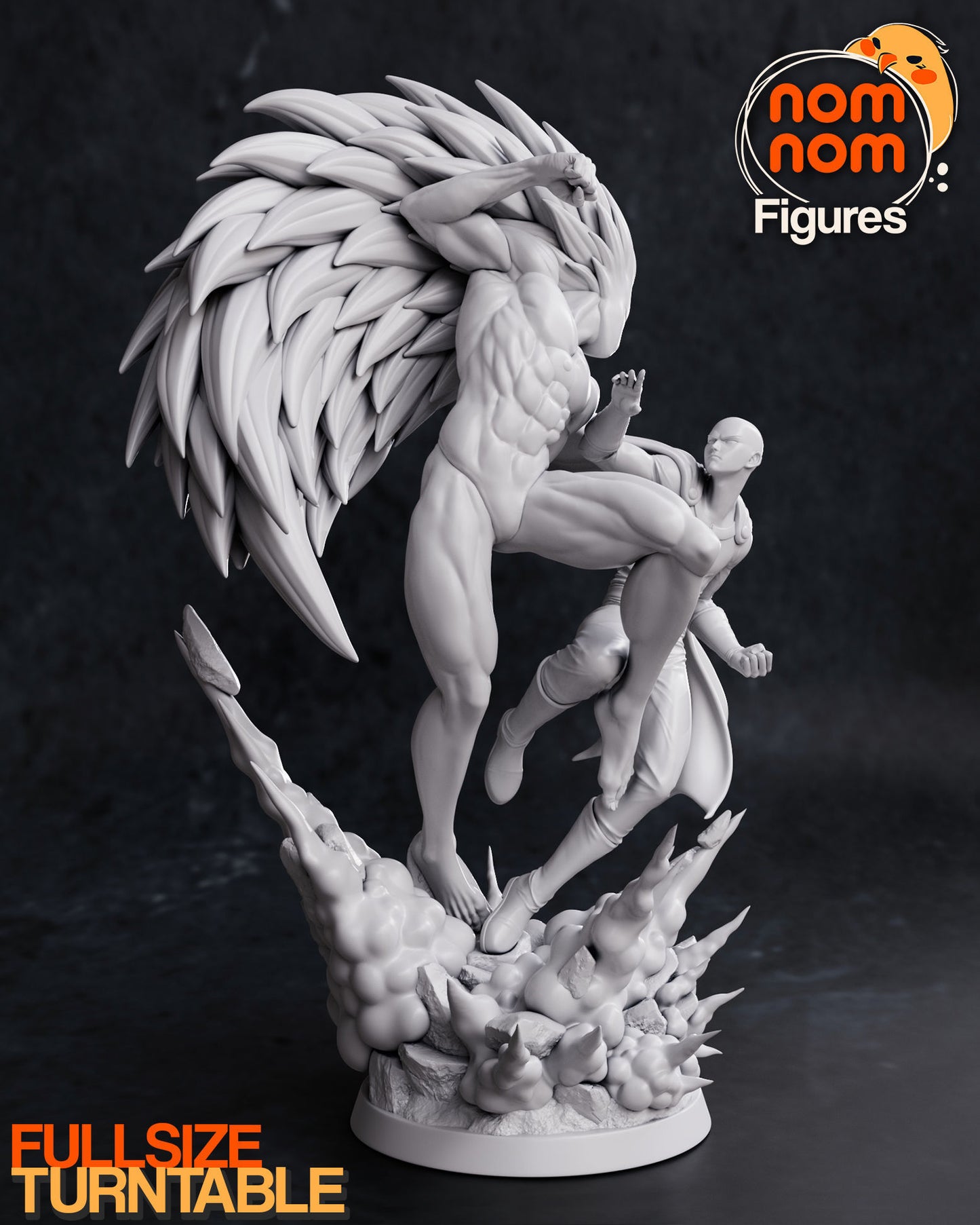 Saitama vs Boros - One Punch Man 3D Print Model