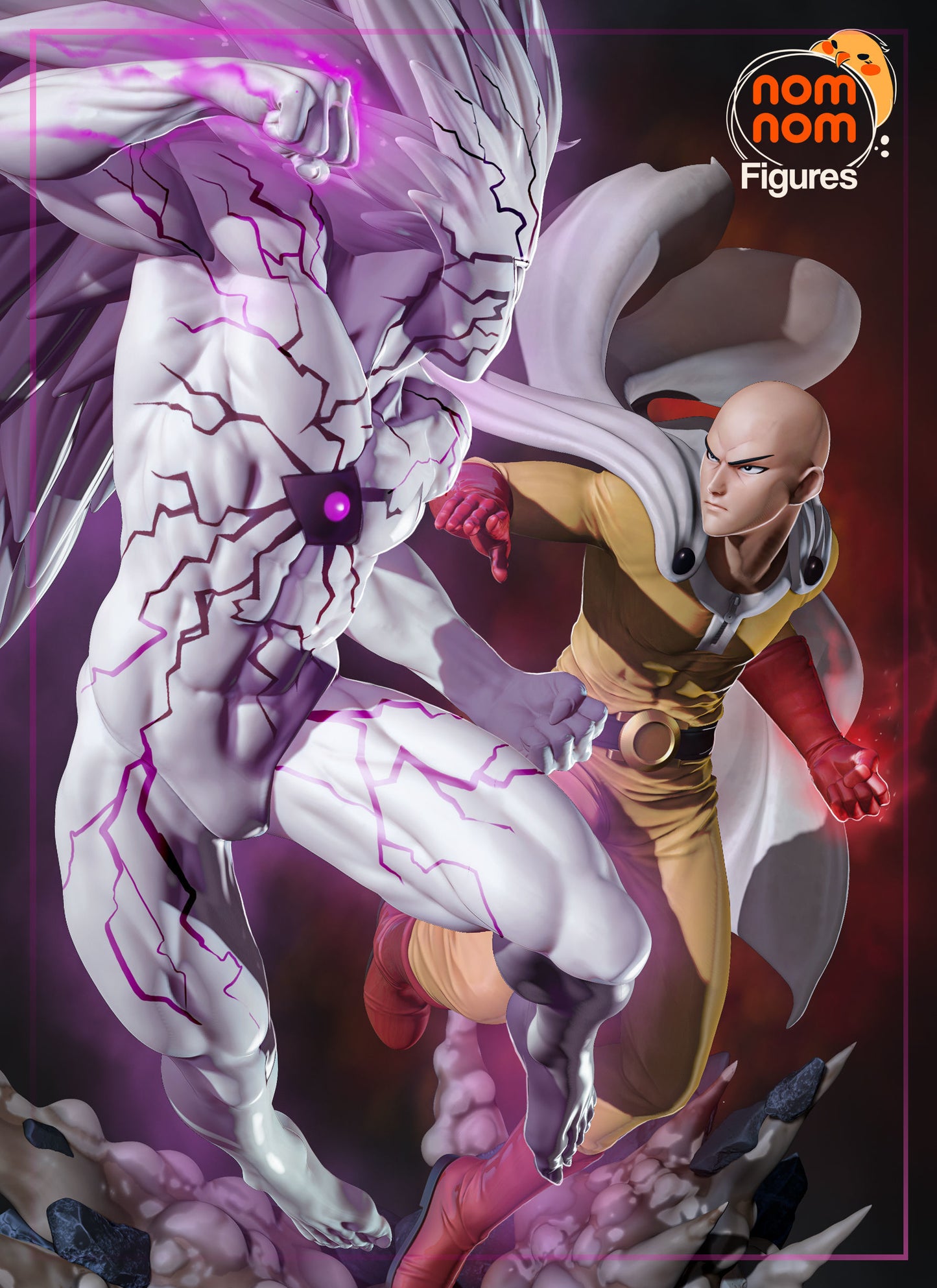 Saitama vs Boros - One Punch Man 3D Print Model