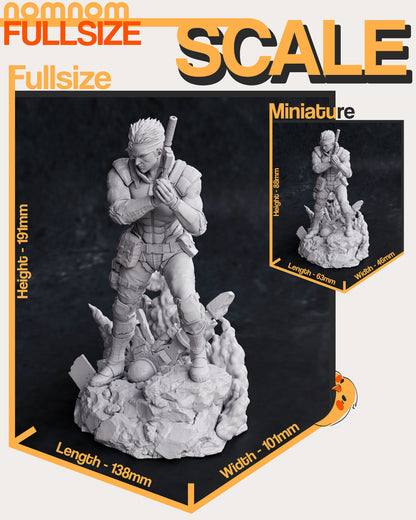 Solid Snake - Metal Gear Solid 3D Print Model