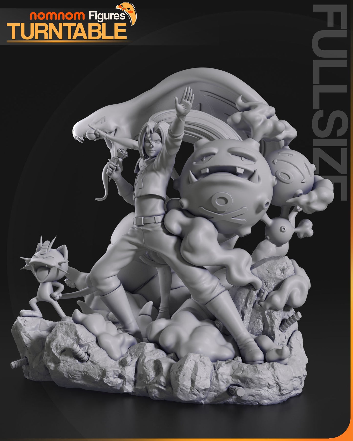 Team Rocket - Diorama Pokemon 3D Print Model