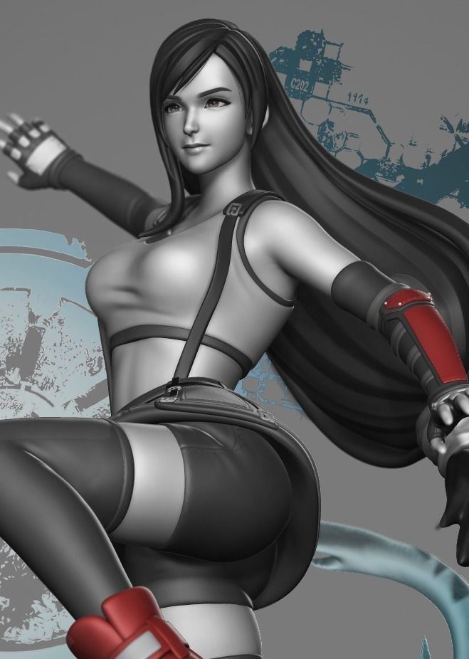 Tifa Lockhart - Final Fantasy 7 3D Print Model