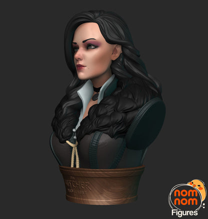 Witcher Yennefer Bust Version 3D Print Model