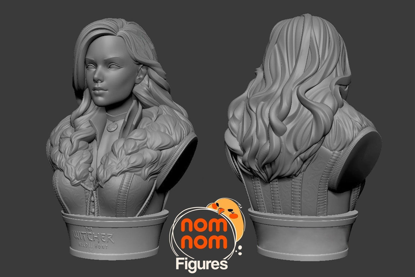 Witcher Yennefer Bust Version 3D Print Model