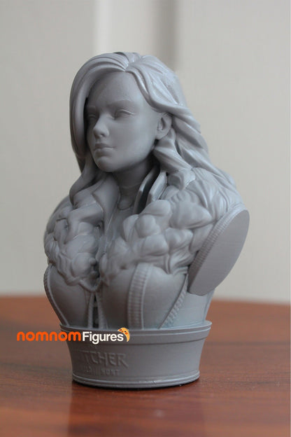 Witcher Yennefer Bust Version 3D Print Model