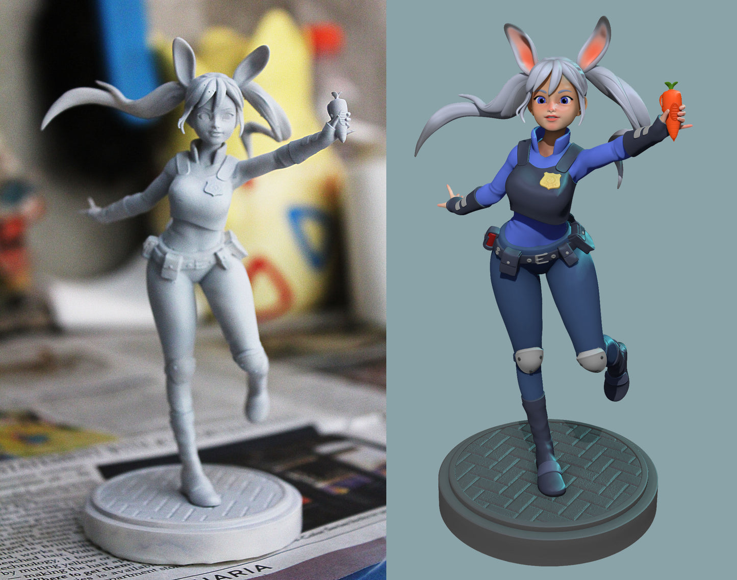 Zootopia Judy Hopps Version 1 3D Print Model