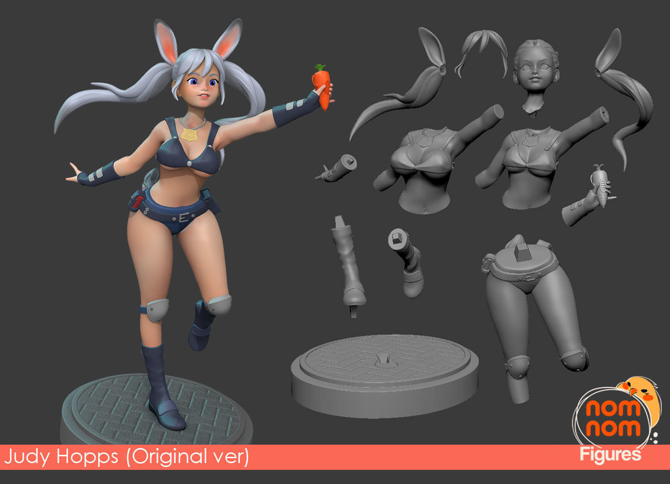 Zootopia Judy Hopps Version 2 3D Print Model